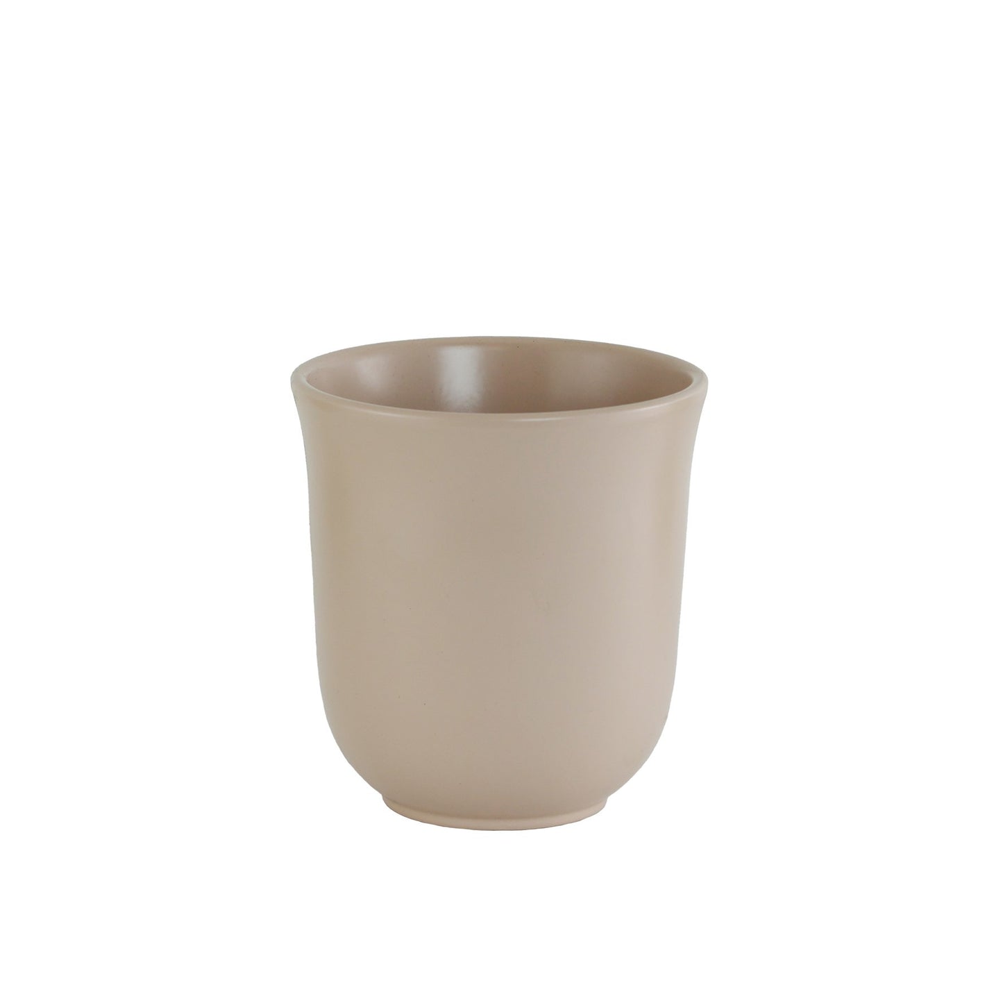 Baby Pink Ceramic Flared Rim Pot (14cm)