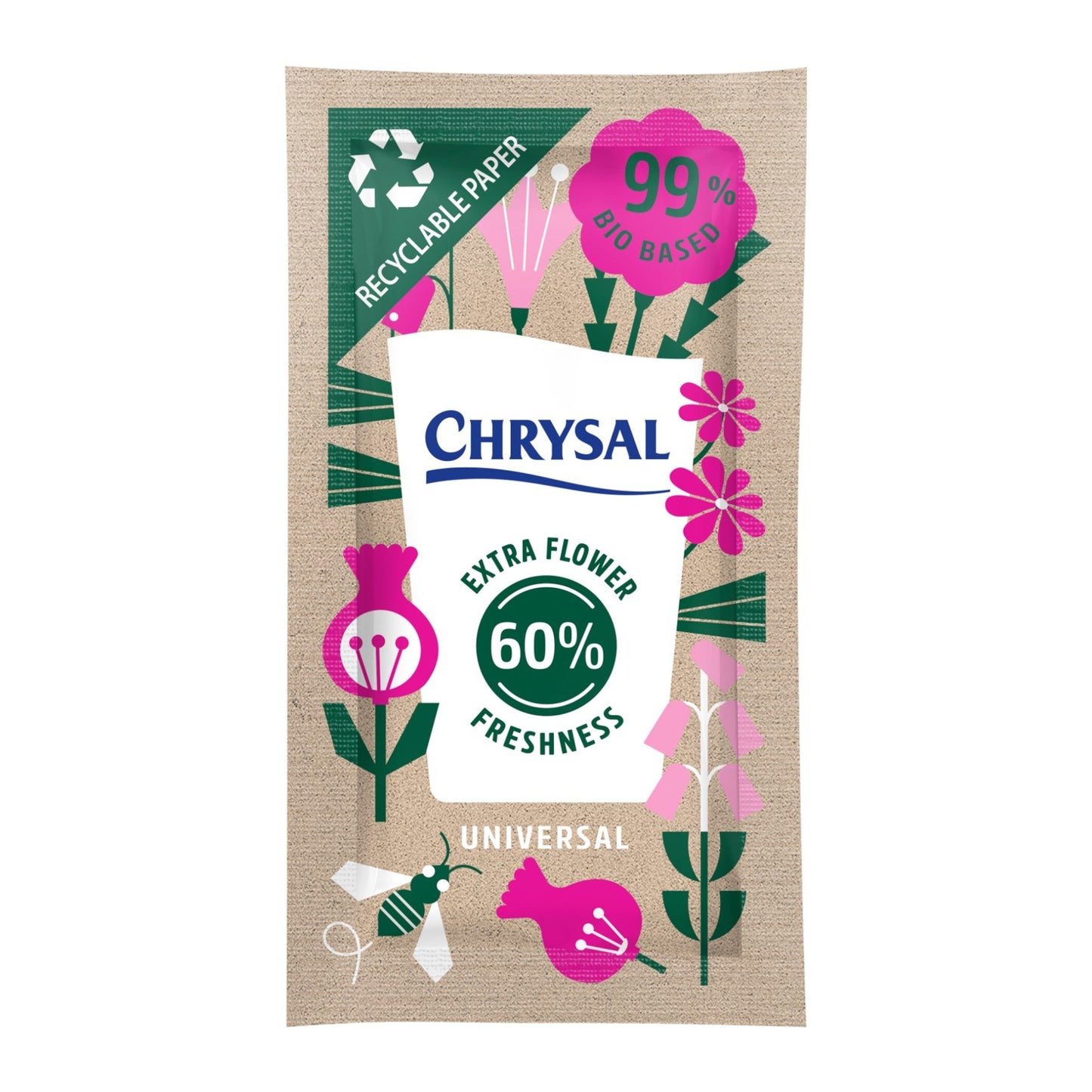 Chrysal Bio Universal Flower Food Compostable 1 Litre Paper Sachet (1 000pc)
