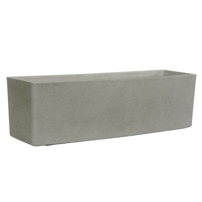 Cement Grey Aged Effect Plastic Trough (80cm)