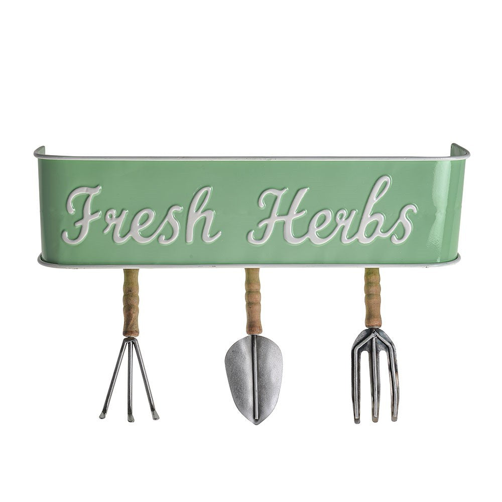Green Fresh Herbs Garden Wall Decor