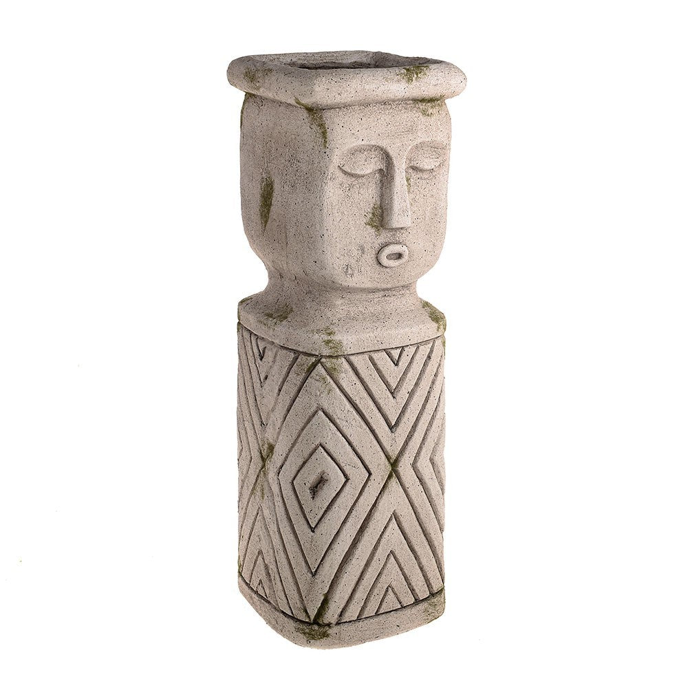 Aztec Pillar Planter (51.5cm H)