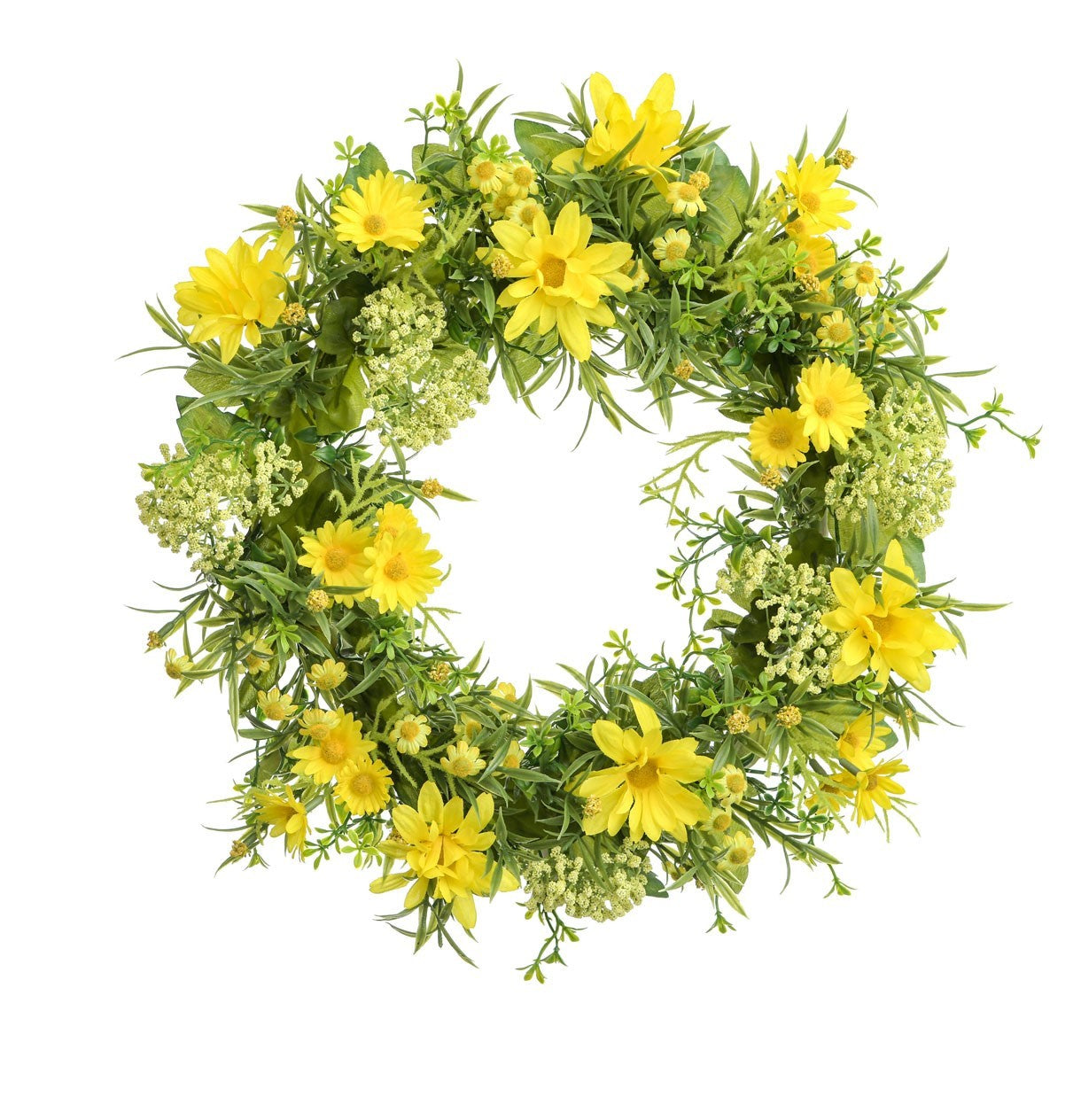 Yellow Daisy Wreath (38cm)
