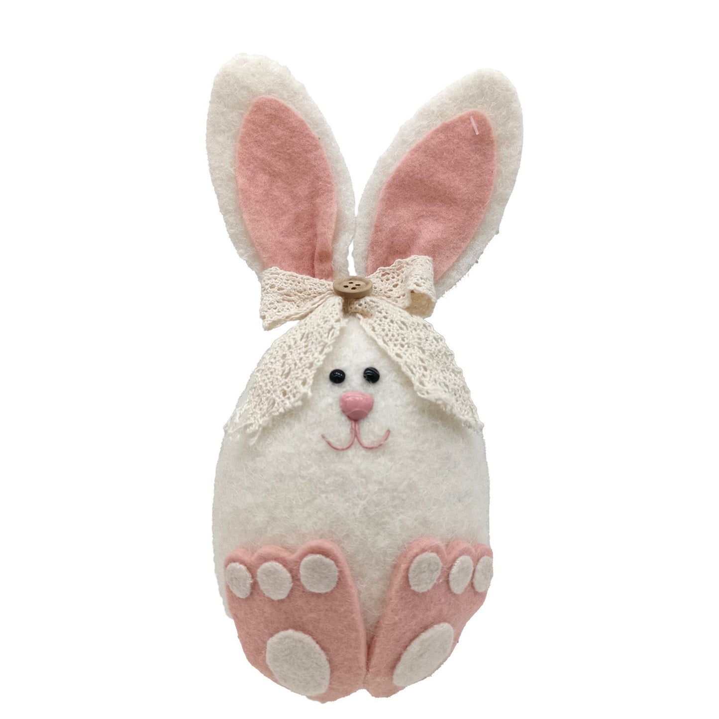 Pink &amp; White Bunny Rabbit with Bow