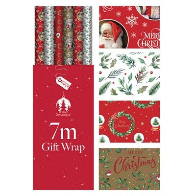 Traditional Christmas Gift Wrap (7m)
