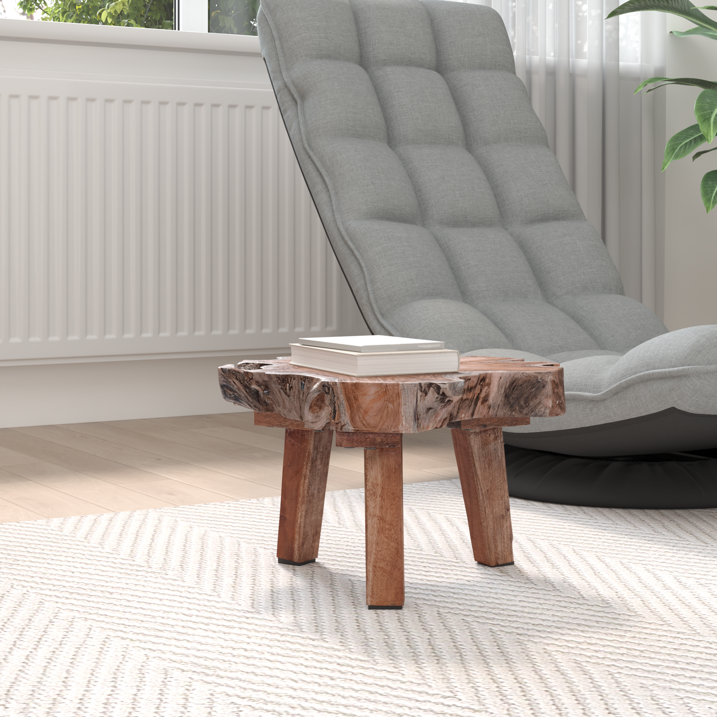 Bedside Table Brown 40 x 40 x 25 cm Solid Reclaim Wood