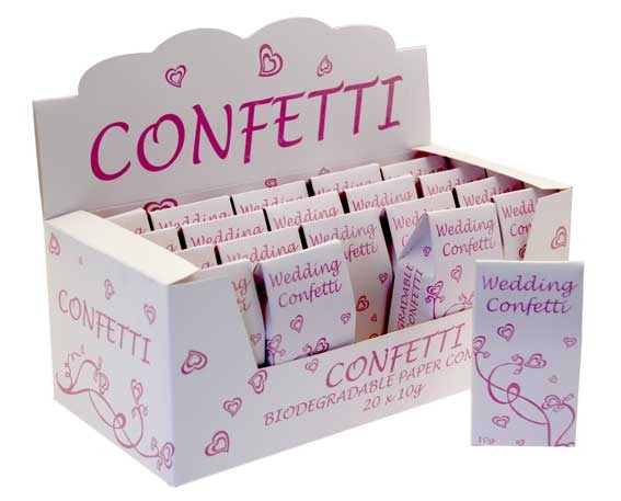 Pink &amp; White Tissue Confetti