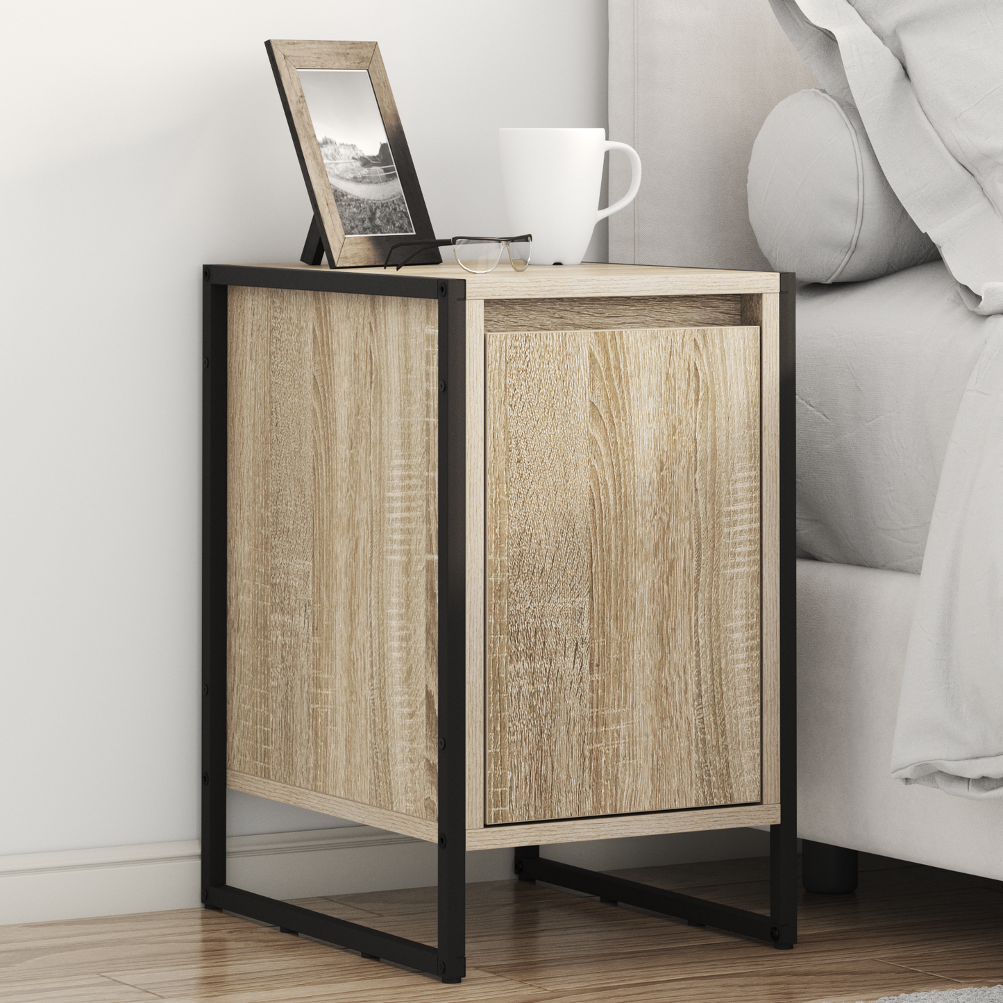 Bedside Table 2 pcs Sonoma 39.5 x 30 x 50 cm Engineered Wood