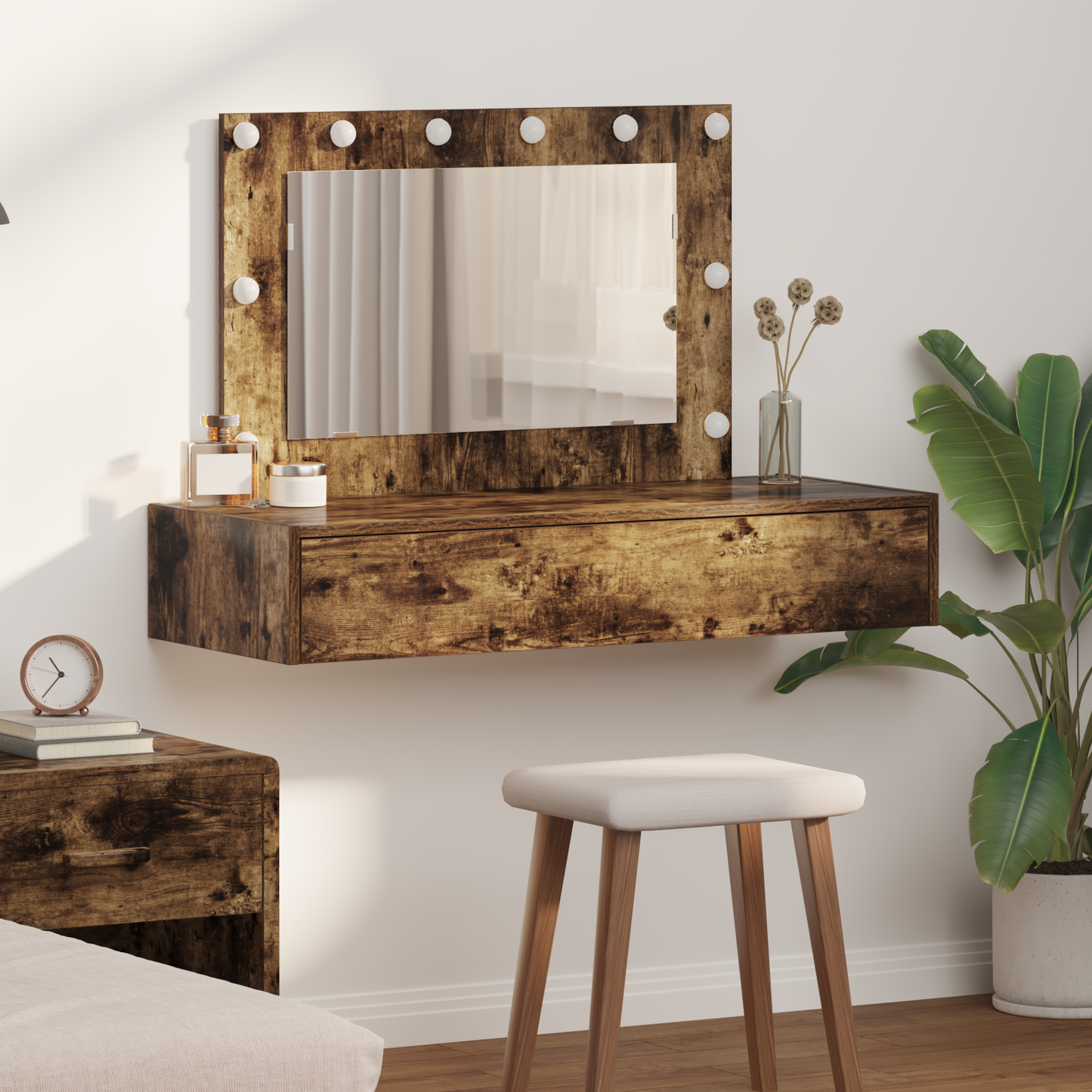 Dressing Table Brown 100 x 40 x 70 cm Engineered Wood