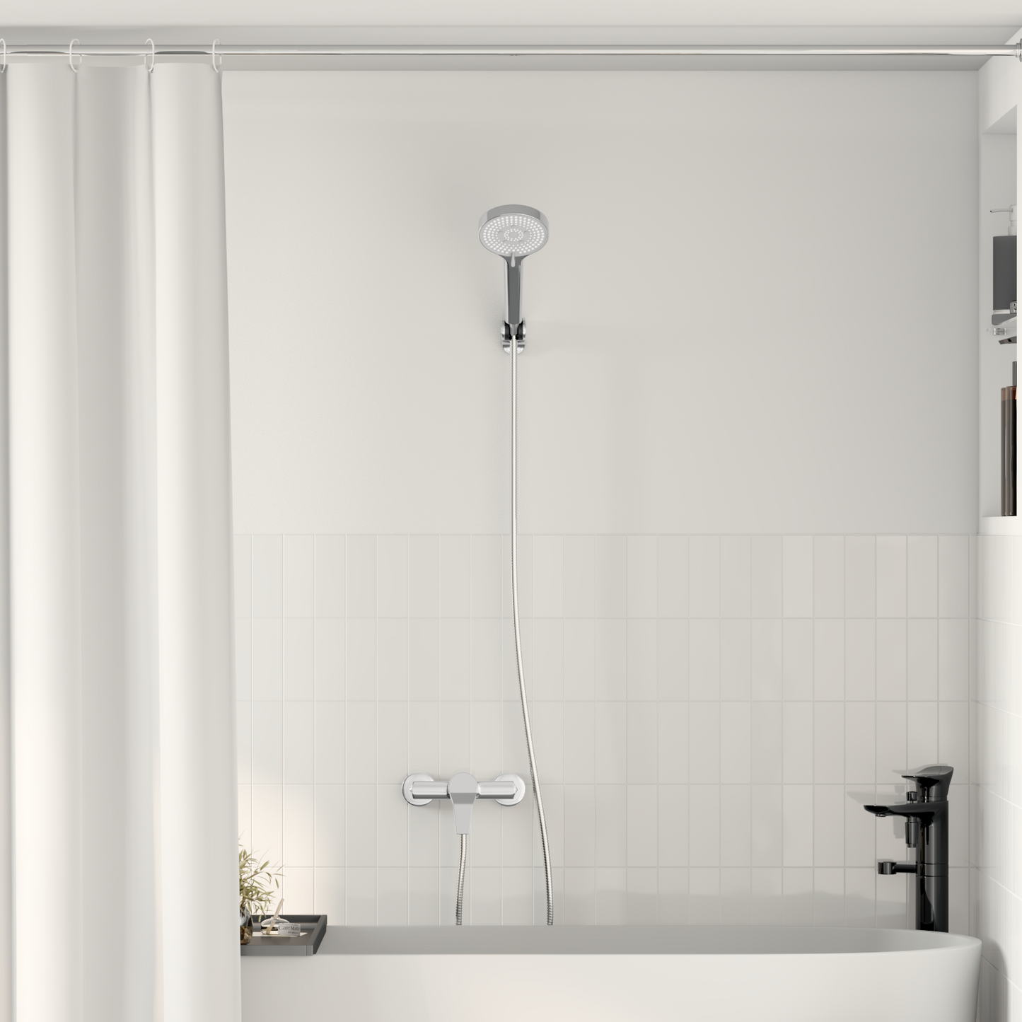Shower Head Set Chrome G 1 / 2 inches Brass