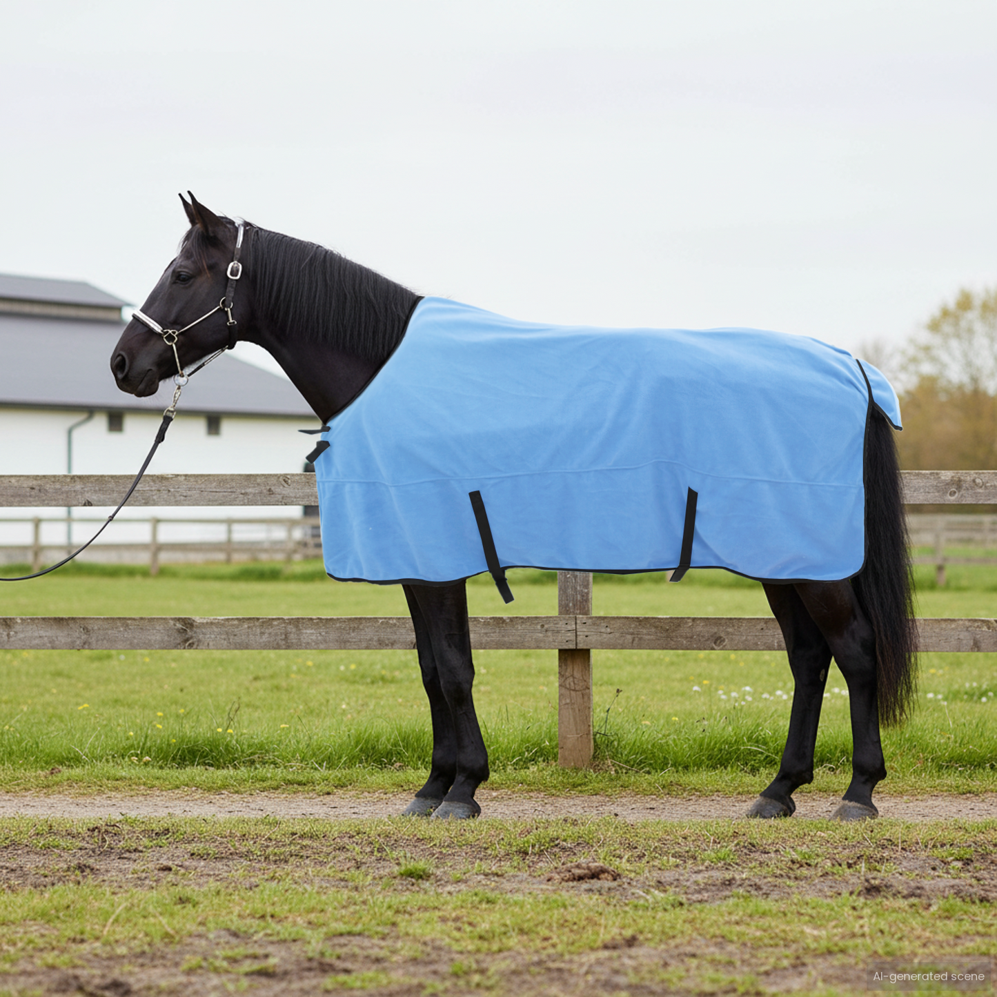 Horse Blanket Full Aqua 165 cm Polyester