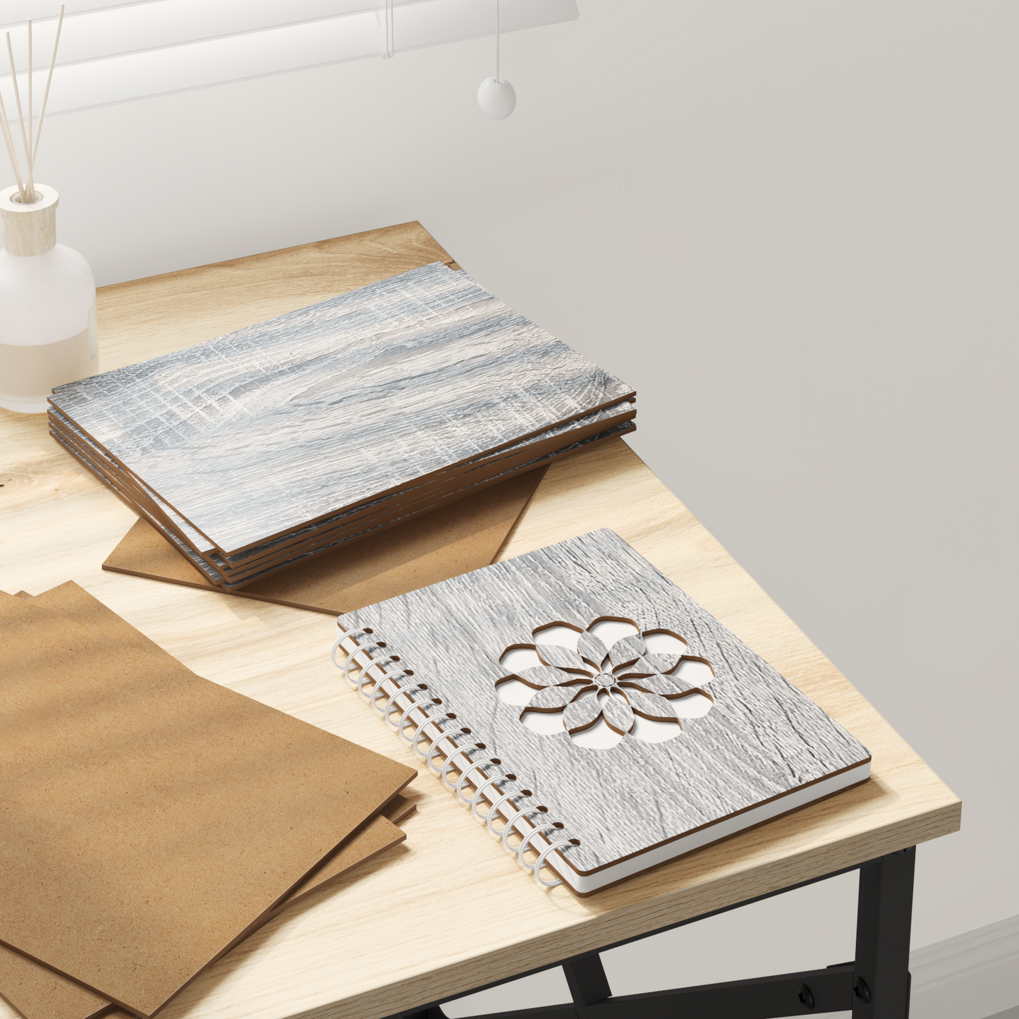 Decor Panels 150 pcs Grey Sonoma 15 x 21 x 0.27 cm
