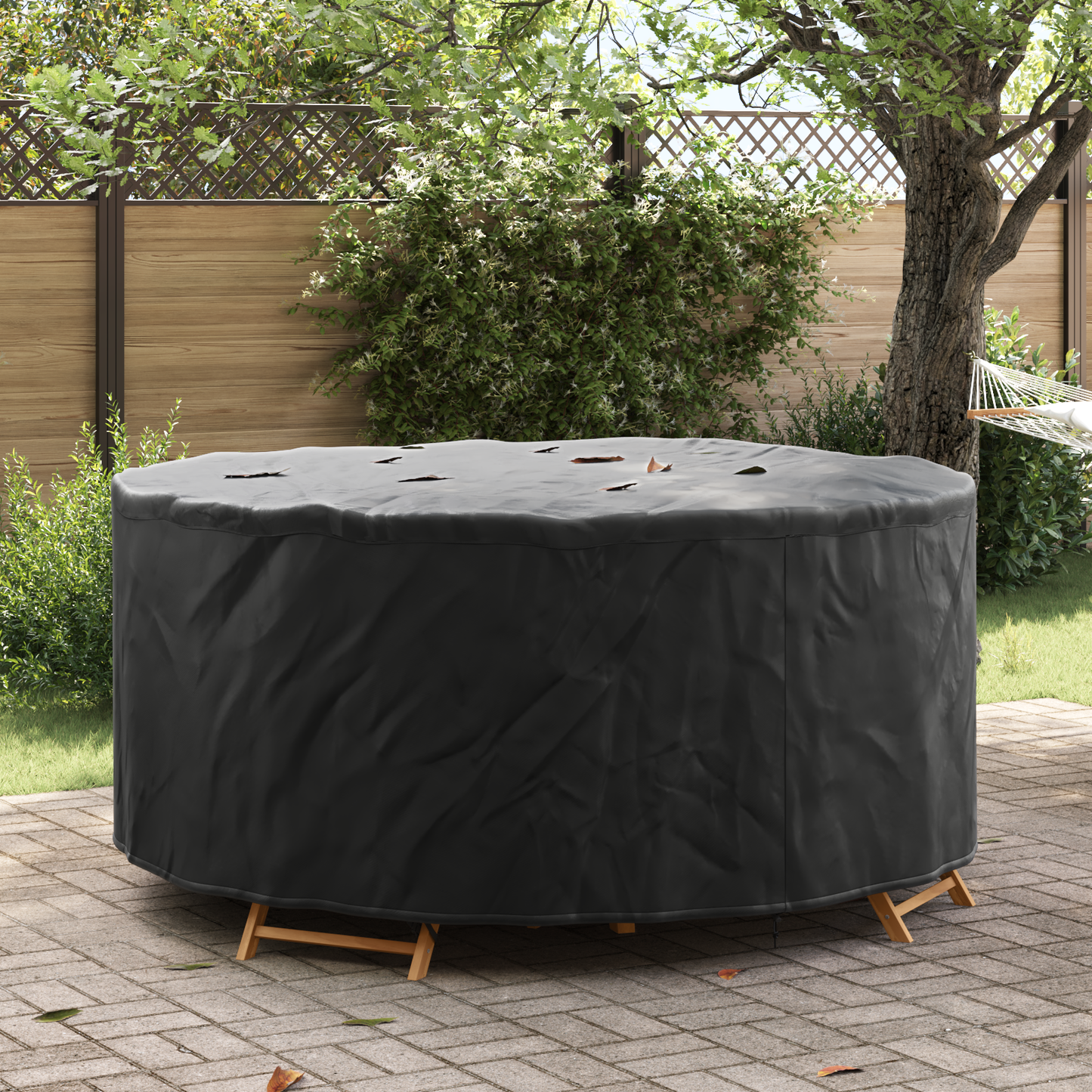 Furniture Cover Black 200 x 200 x 71 cm 210D Oxford Fbric