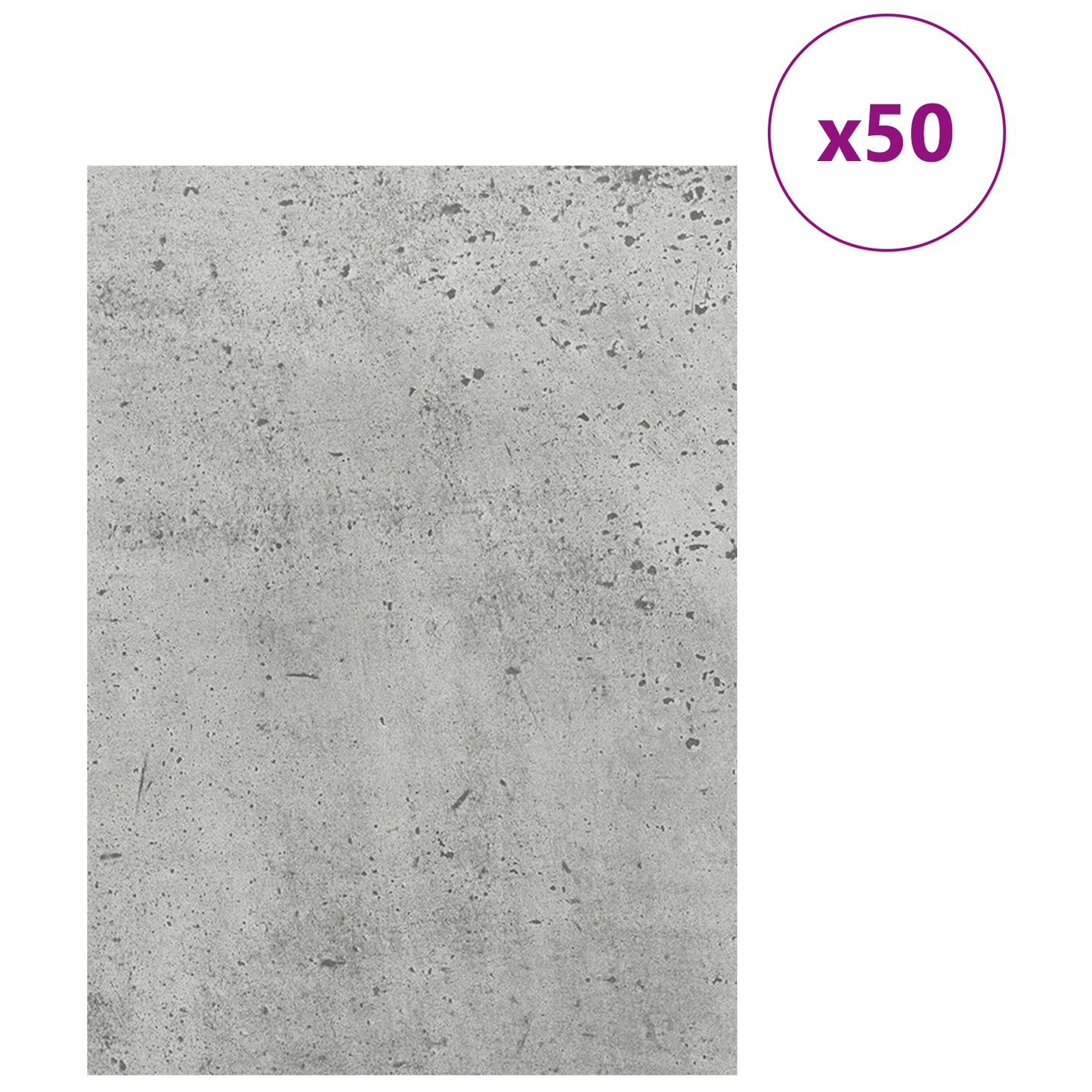 Decor Panels 50 pcs Concrete Grey 30 x 42 x 0.27 cm