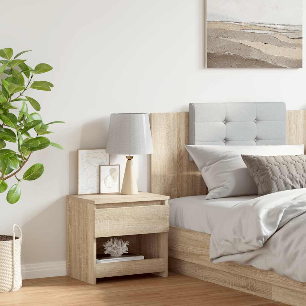 Bedside Cabinet Sonoma Oak 40x30x39 cm Engineered Wood