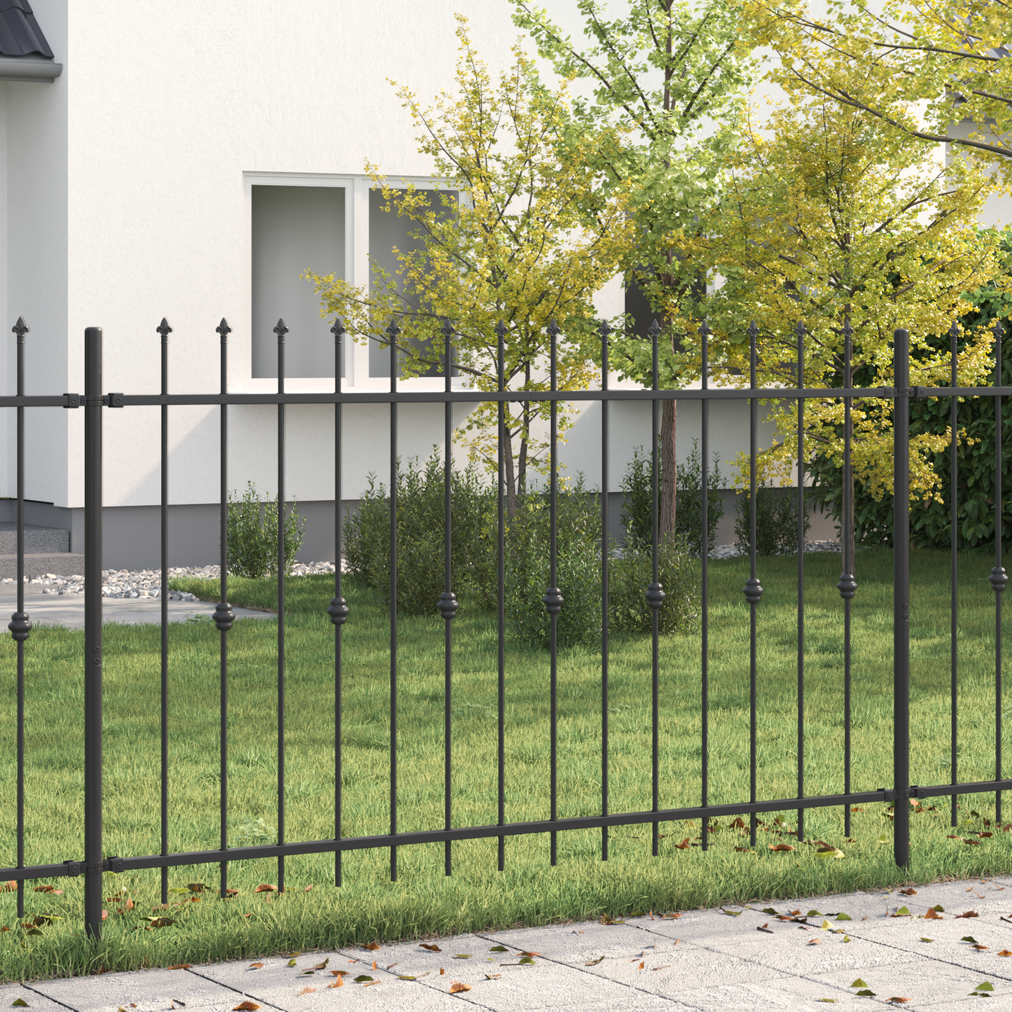 Spike Fence Asten Black