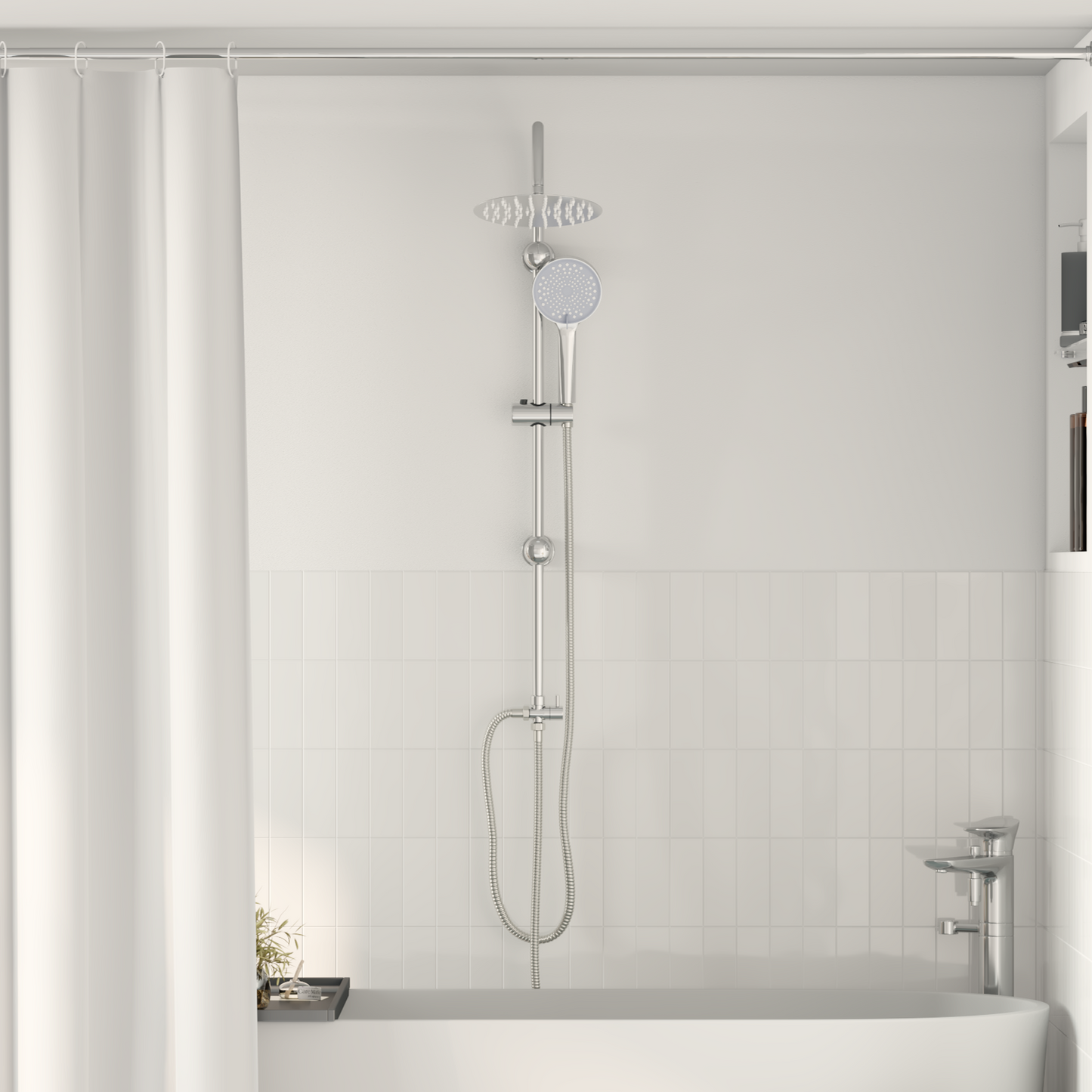 Shower System Silver 47 x 20 x 95 cm Stainless Steel