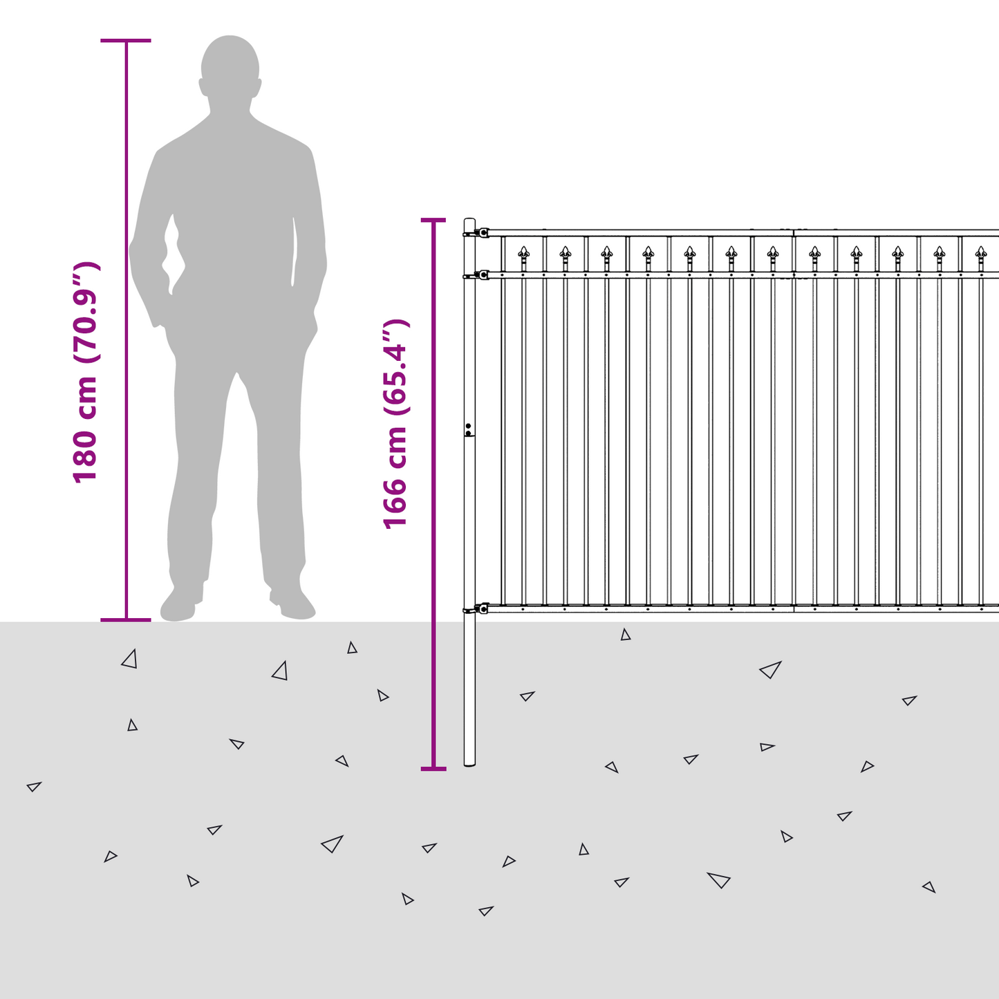 Spike Fence BAARLO Black