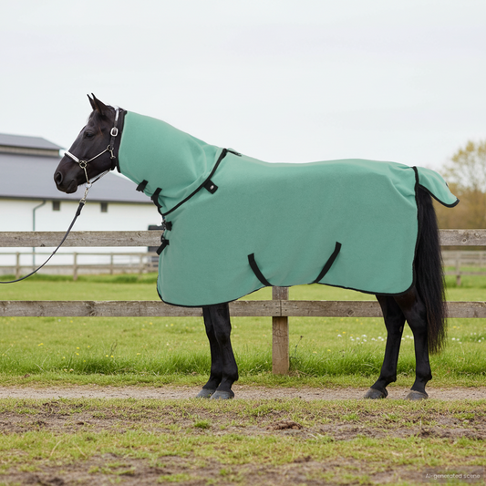 Horse Blanket Green 115 cm Polyester Fleece