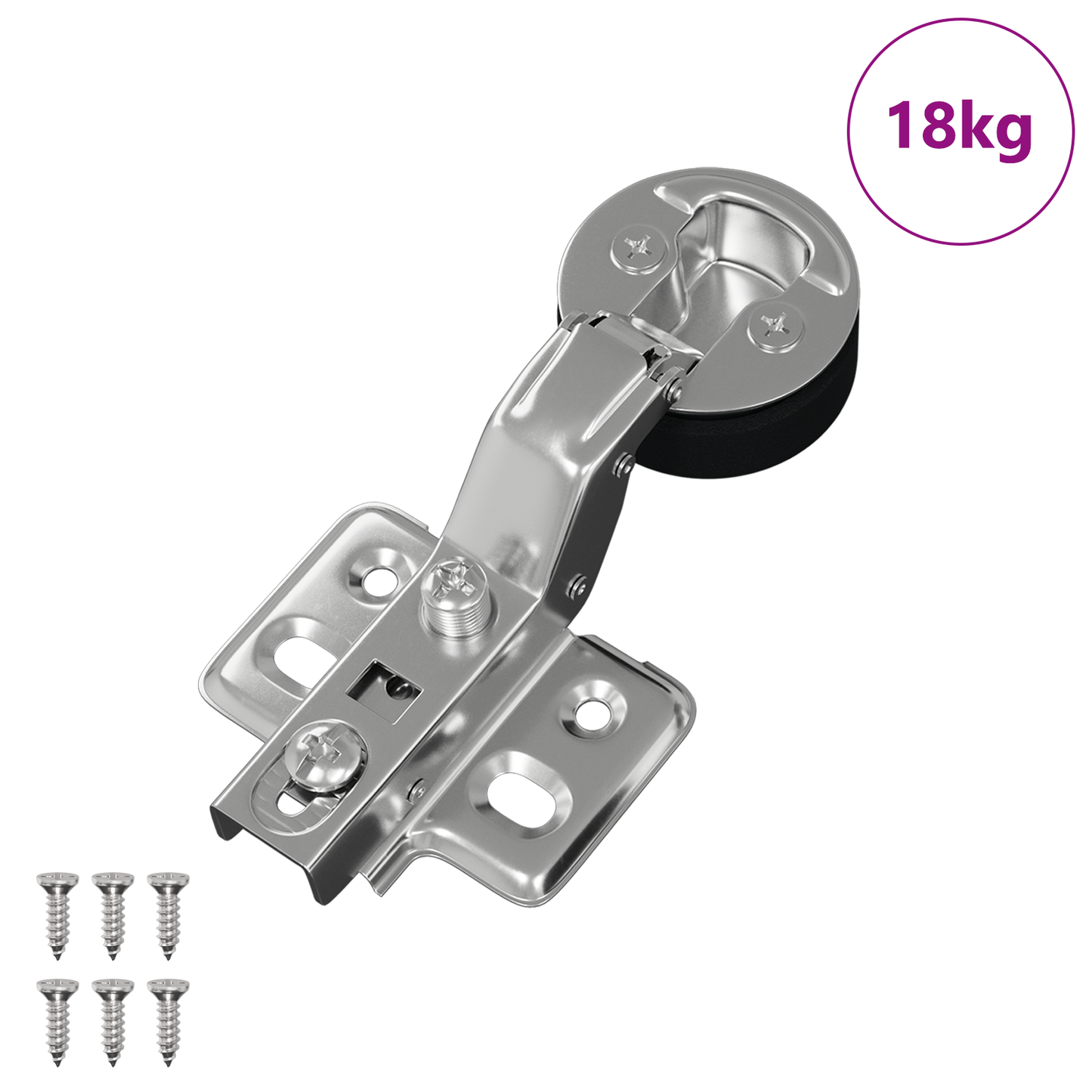 Hinge 123 pcs Silver 35 mm Iron