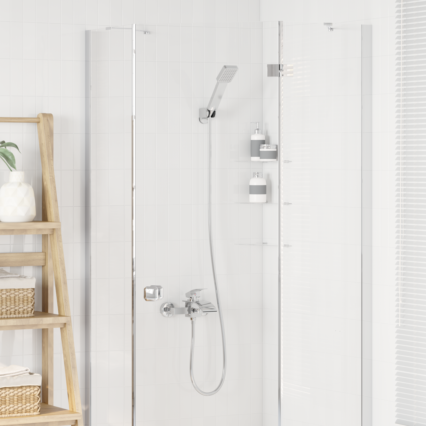 Shower Head Set Chrome G 1 / 2 inches