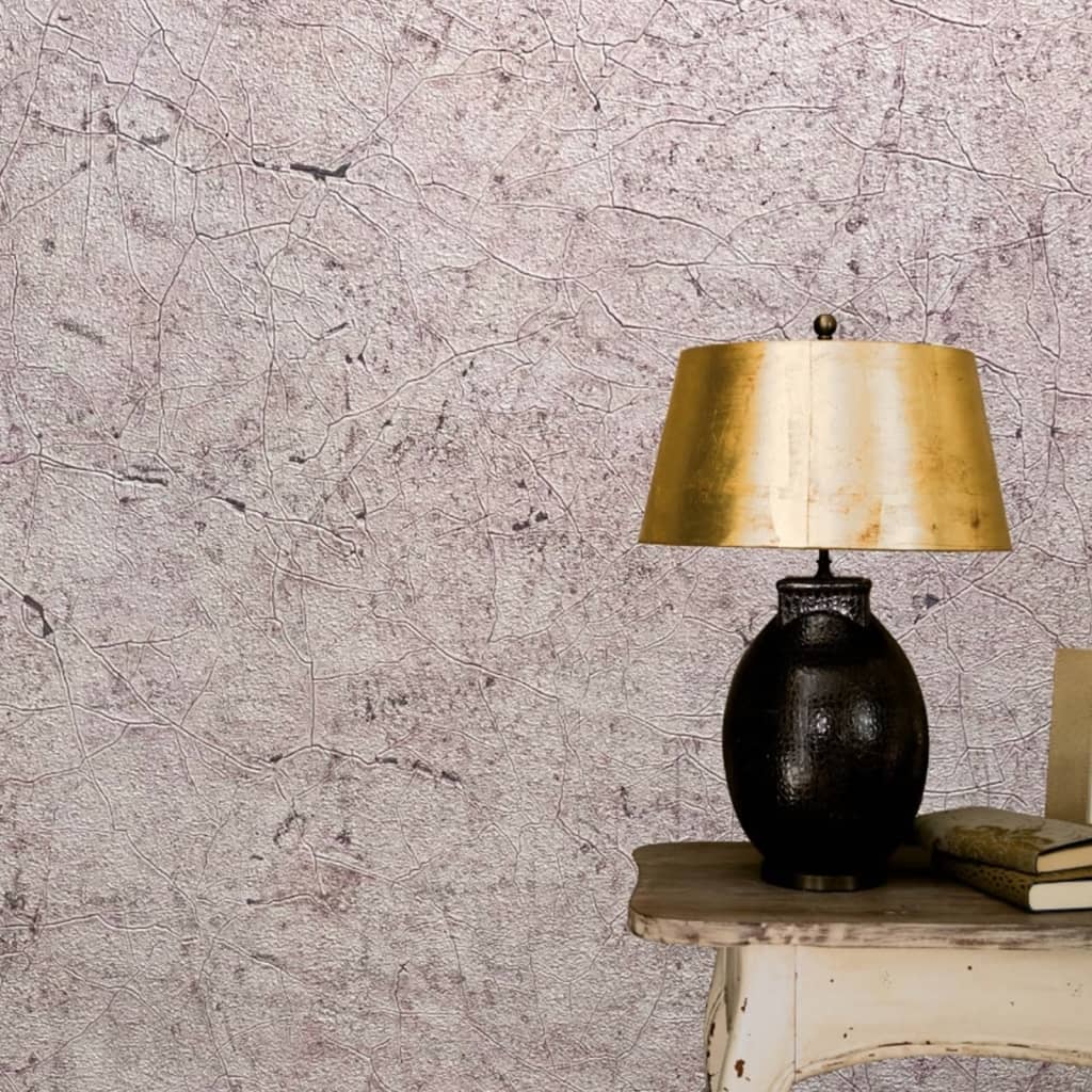 Noordwand Wallpaper Vintage Deluxe Stucco Crackle Brown