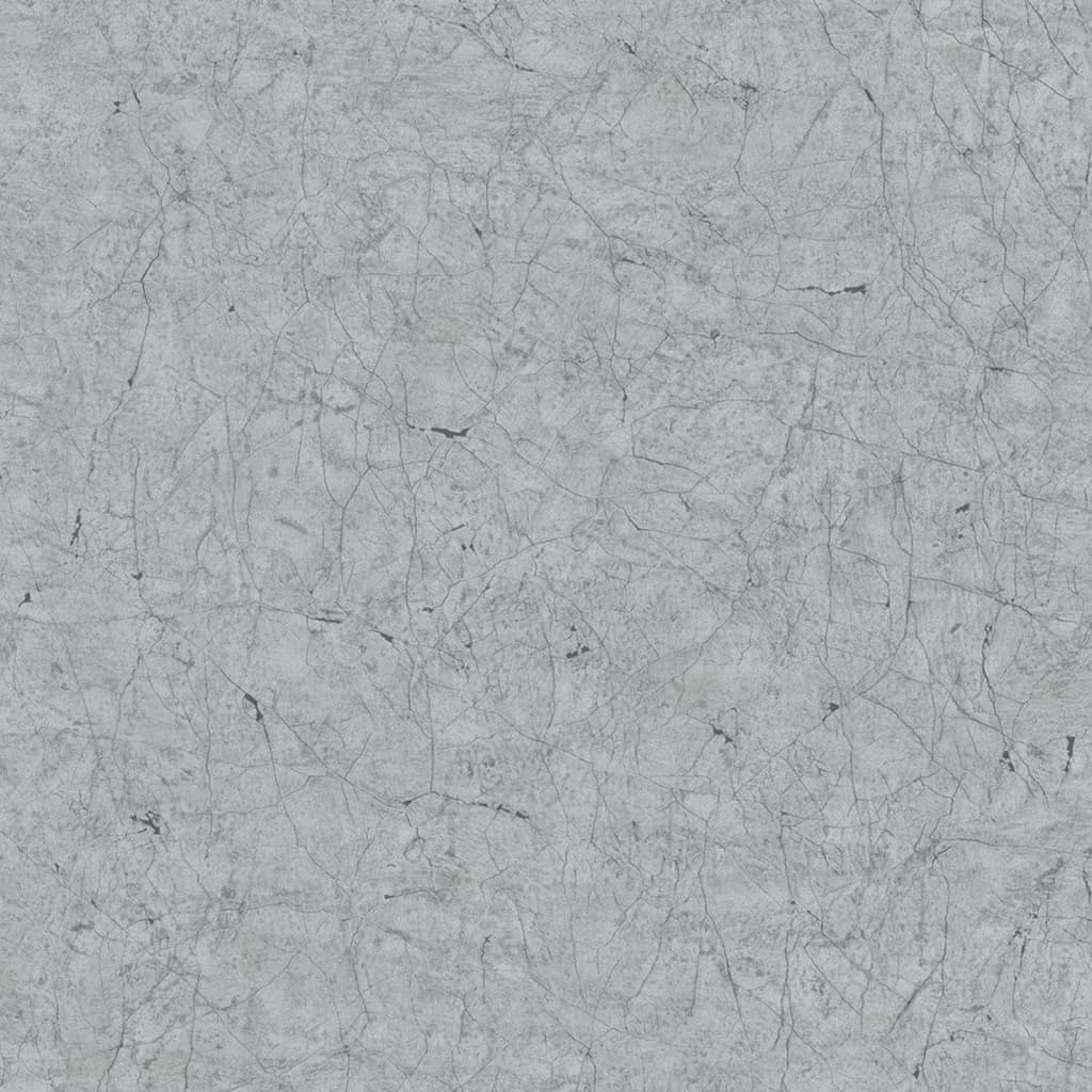 Noordwand Wallpaper Vintage Deluxe Stucco Crackle Metallic Grey