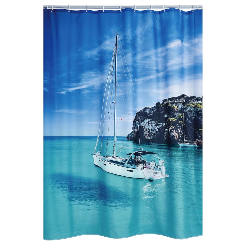 RIDDER Shower Curtain Sailboat 180x200 cm