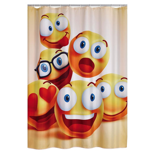 RIDDER Shower Curtain Smile 180x200 cm