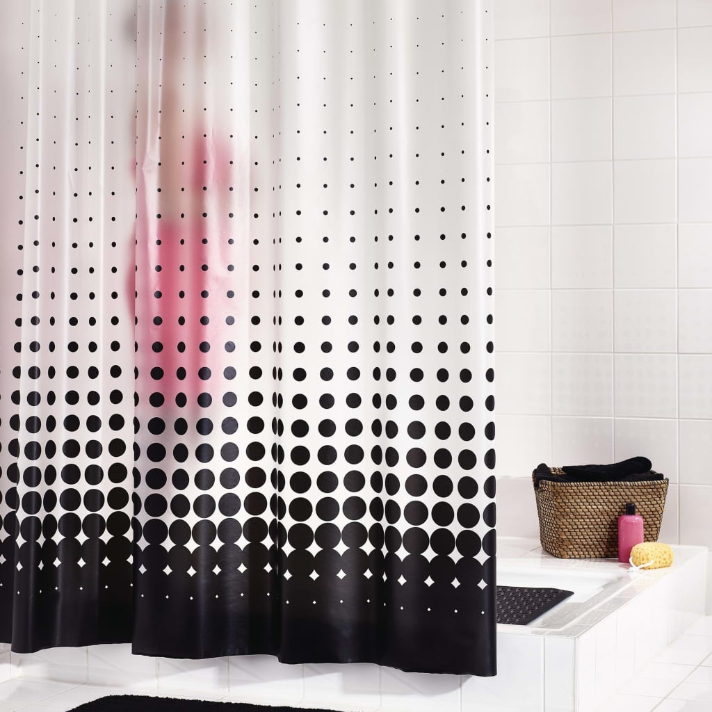 RIDDER Shower Curtain Vinyl Black