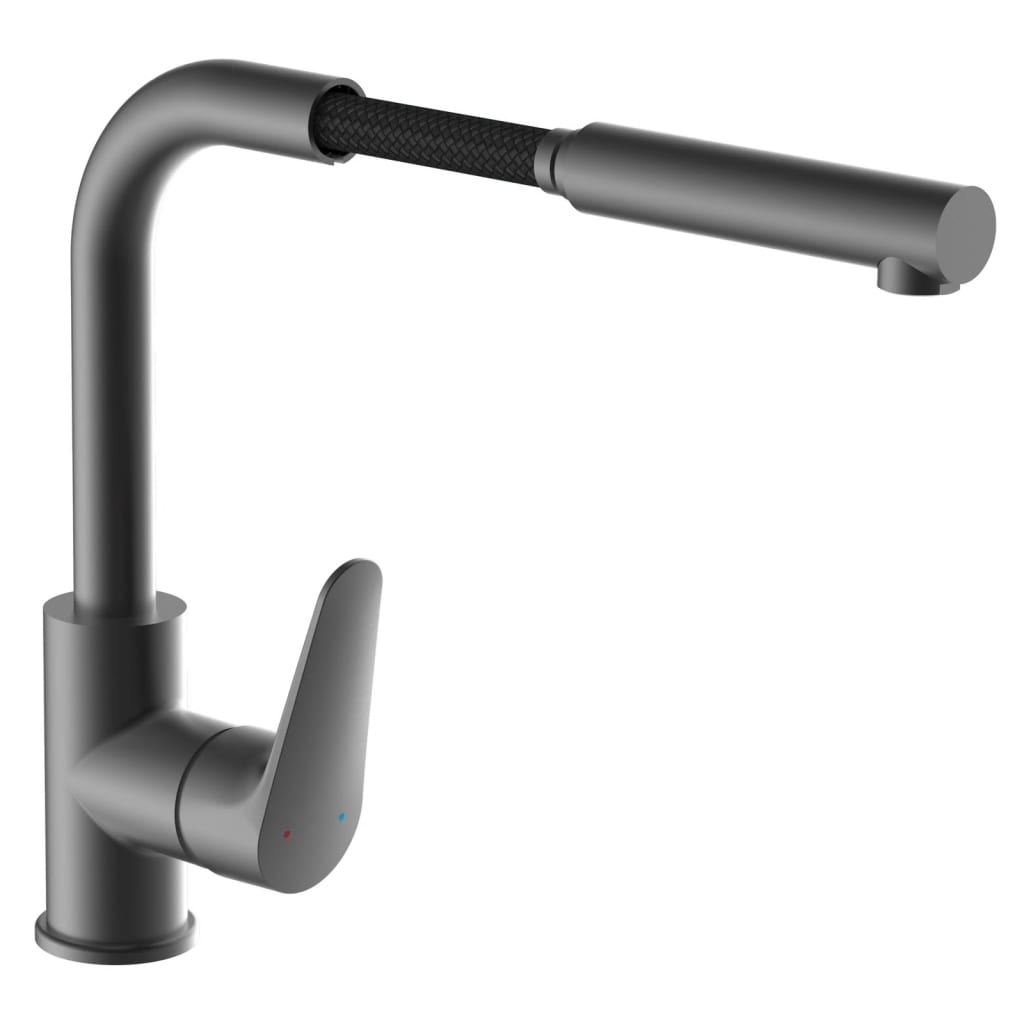 SCHÜTTE Kitchen Mixer Tap with Pull-out Spout FLORIDA Matte Graphite