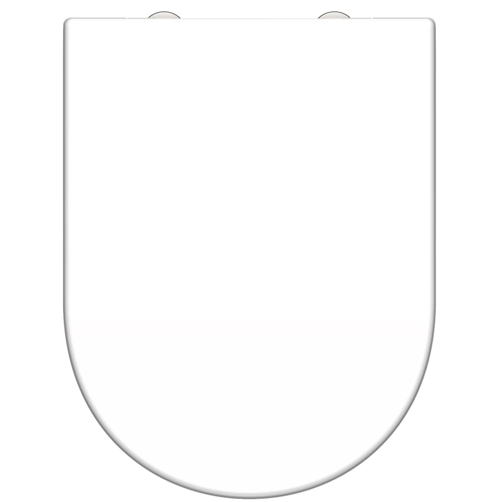 SCHÜTTE Duroplast Toilet Seat WHITE D-shape