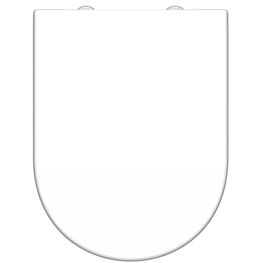 SCHÜTTE Duroplast Toilet Seat WHITE D-shape