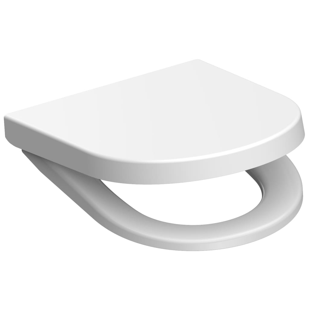 SCHÜTTE Duroplast Toilet Seat WHITE D-shape