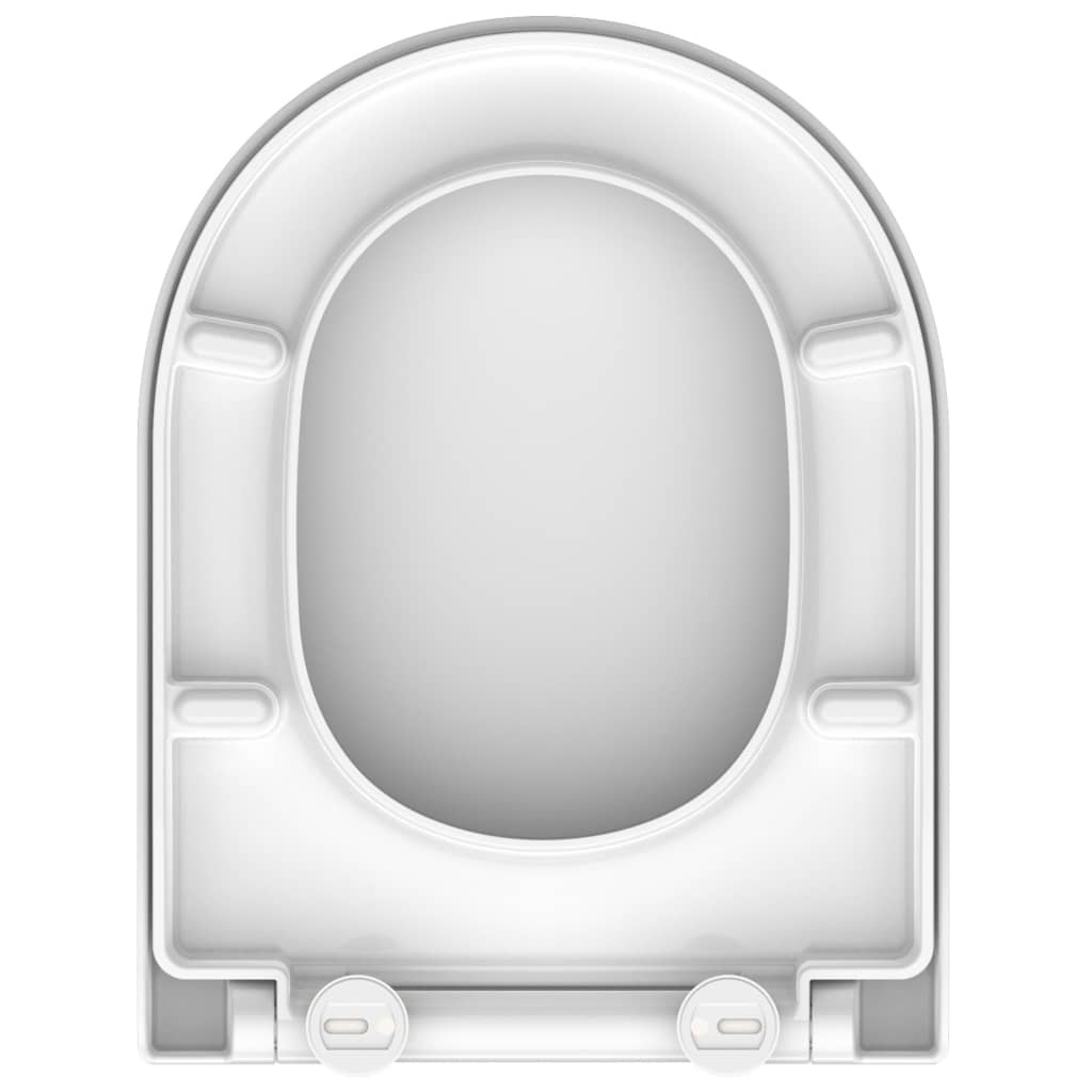 SCHÜTTE Duroplast Toilet Seat WHITE D-shape