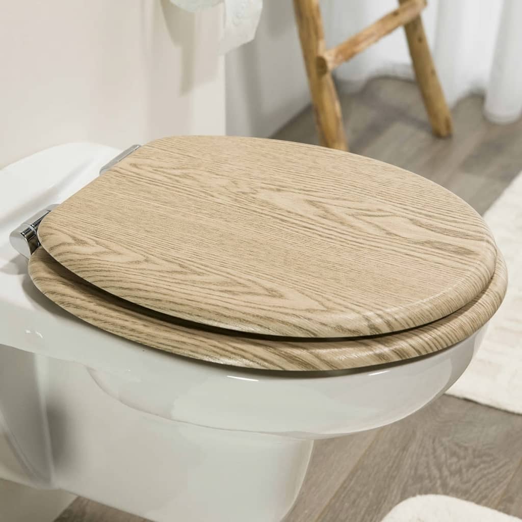 Tiger Soft-Close Toilet Seat Scaffold MDF Brown 252022546