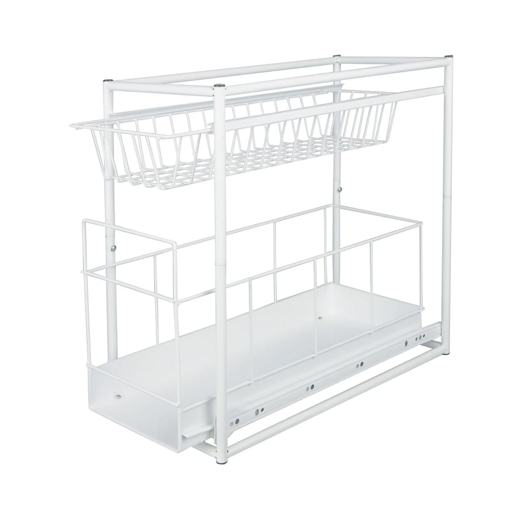 HI 2-Tier Storage Drawer White