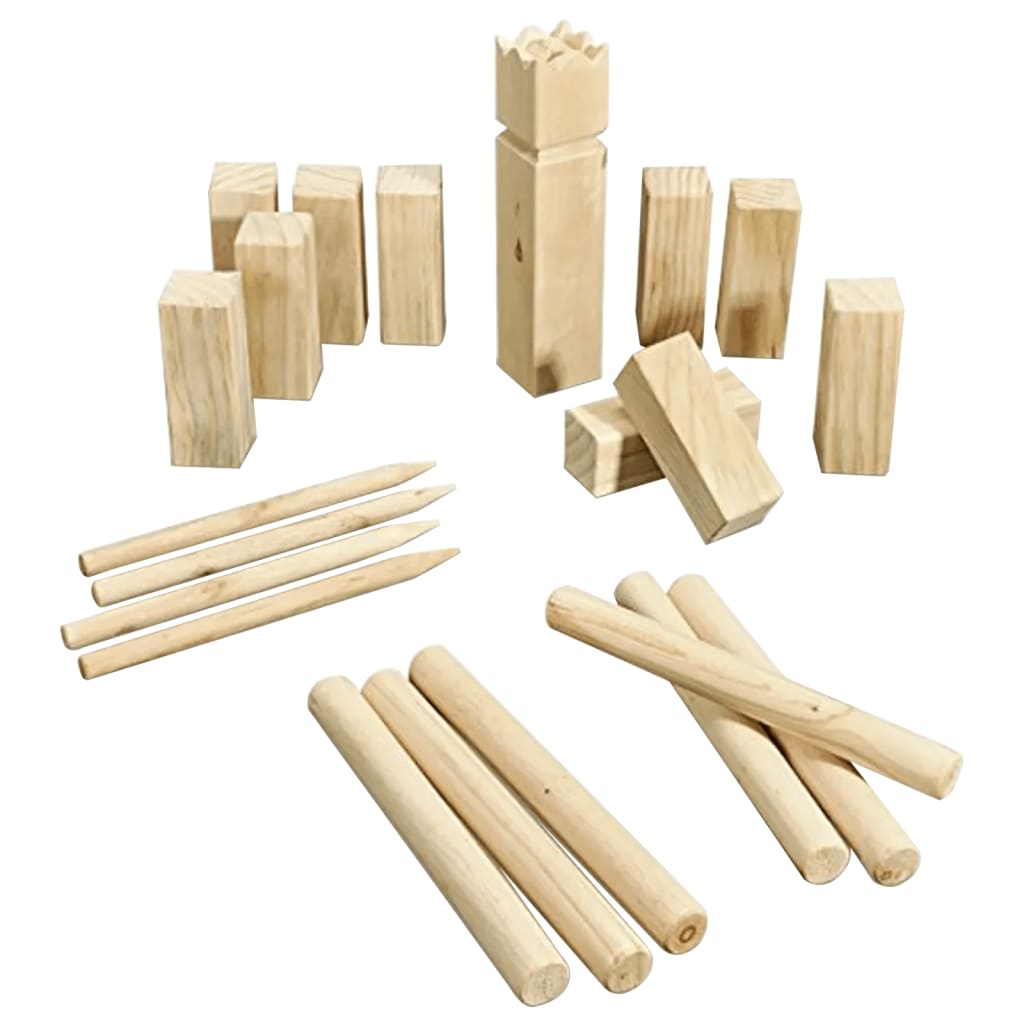 HI Outdoor Wooden Kubb Game