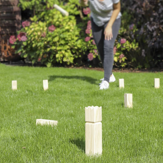 HI Outdoor Wooden Kubb Game