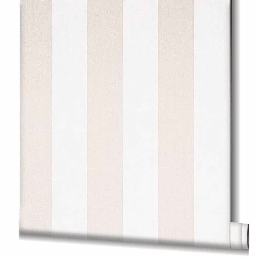 Noordwand Wallpaper Topchic Stripes Beige and White