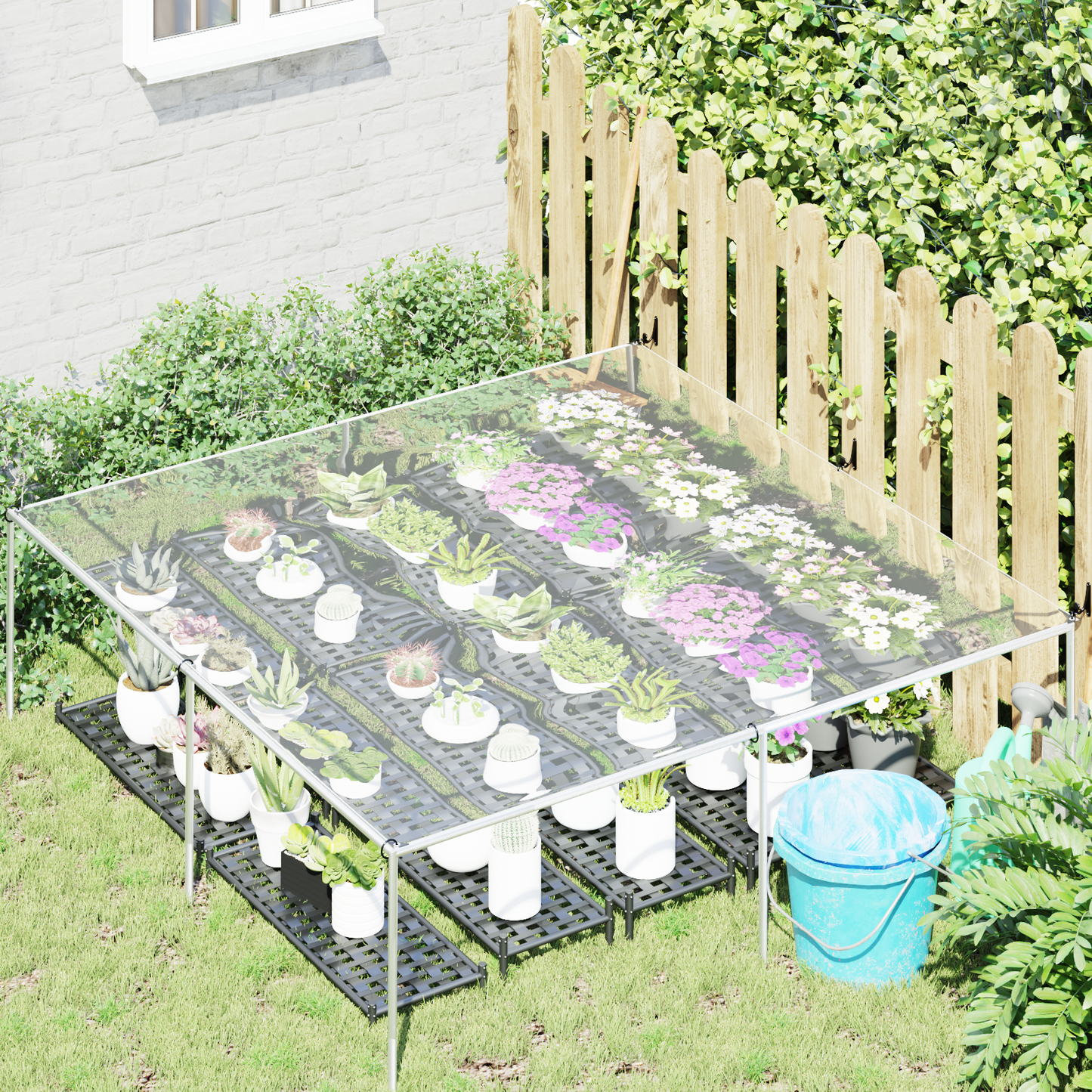 Plant Cover Transparent 2 x 2 m PVC