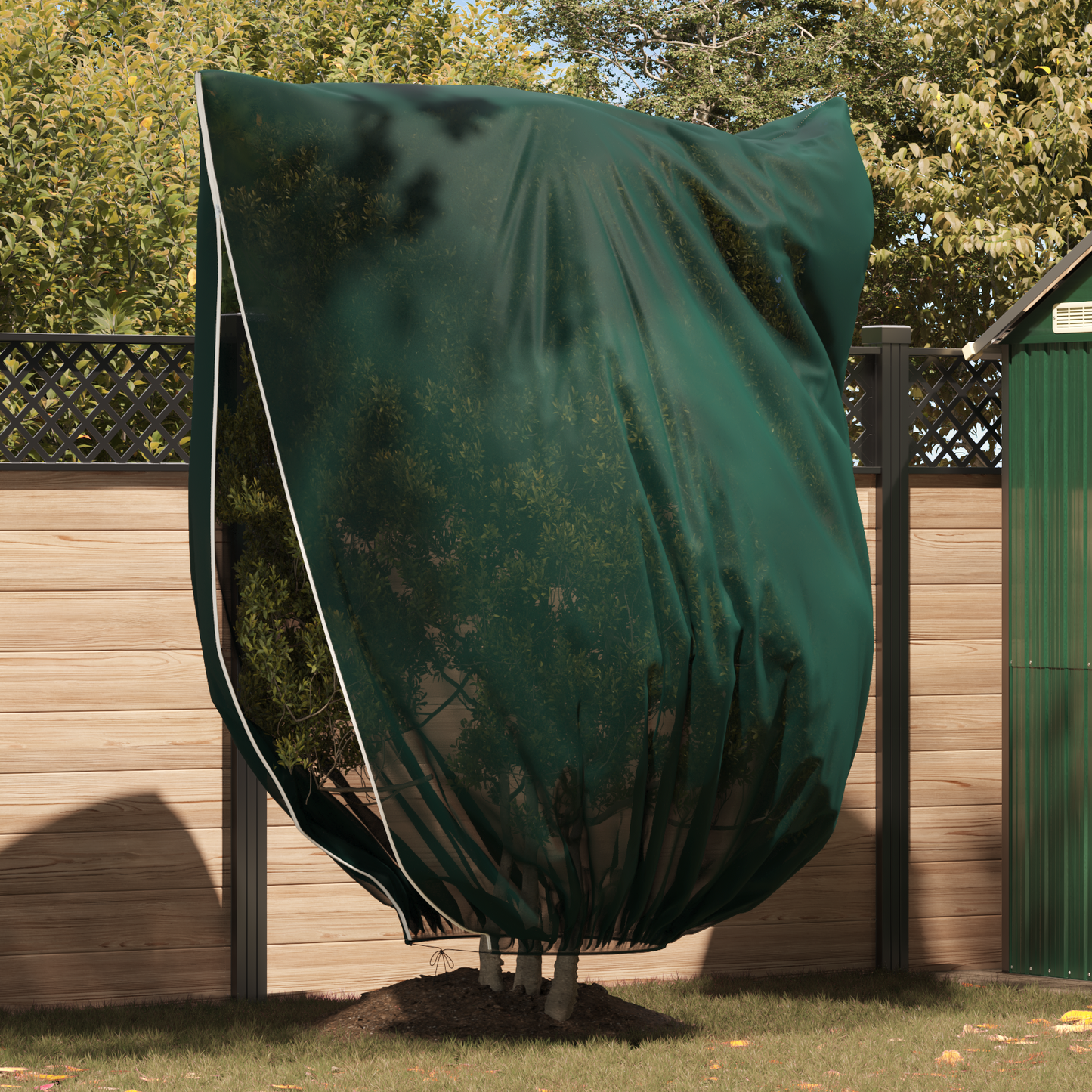 Frost Protection Plant Fleece Covers 3 pcs Green 2.4 x 2 m