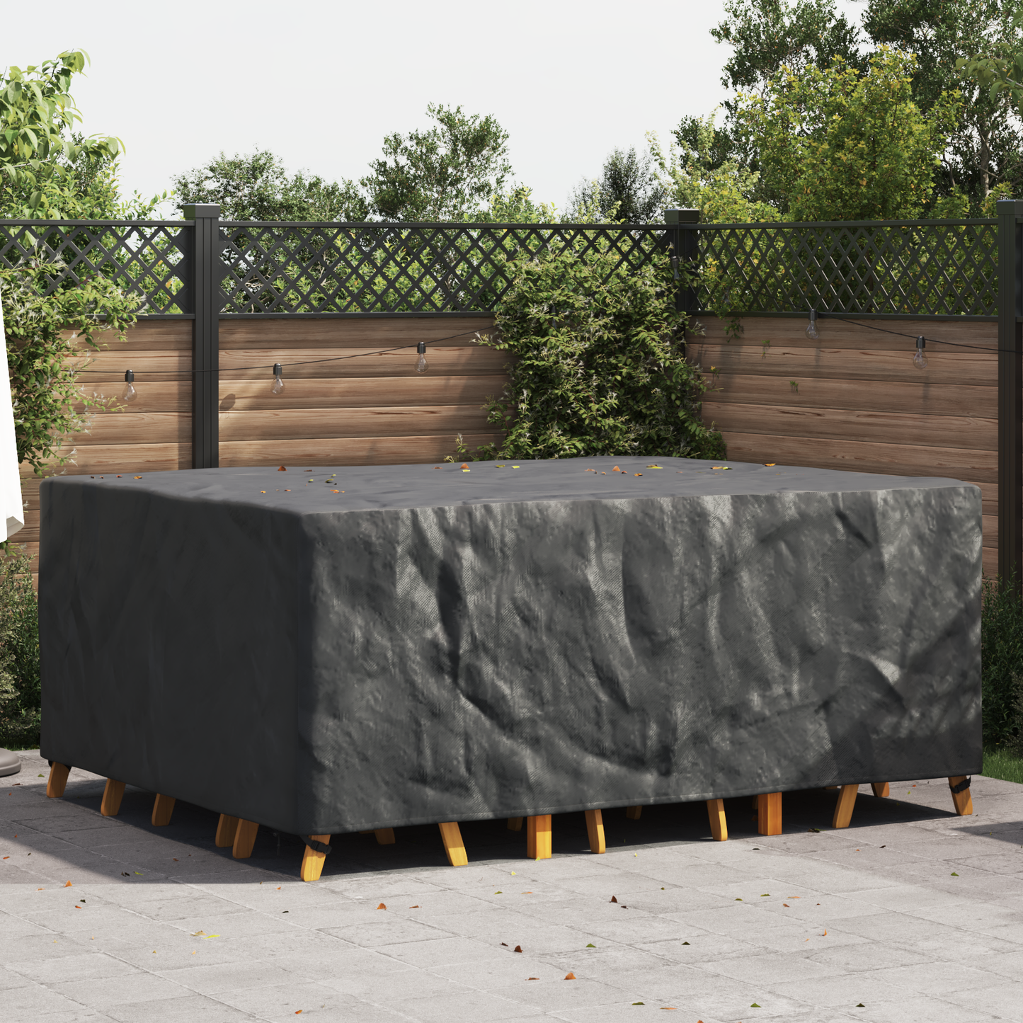 Furniture Cover Plain Black 240 x 190 x 90 cm 420D