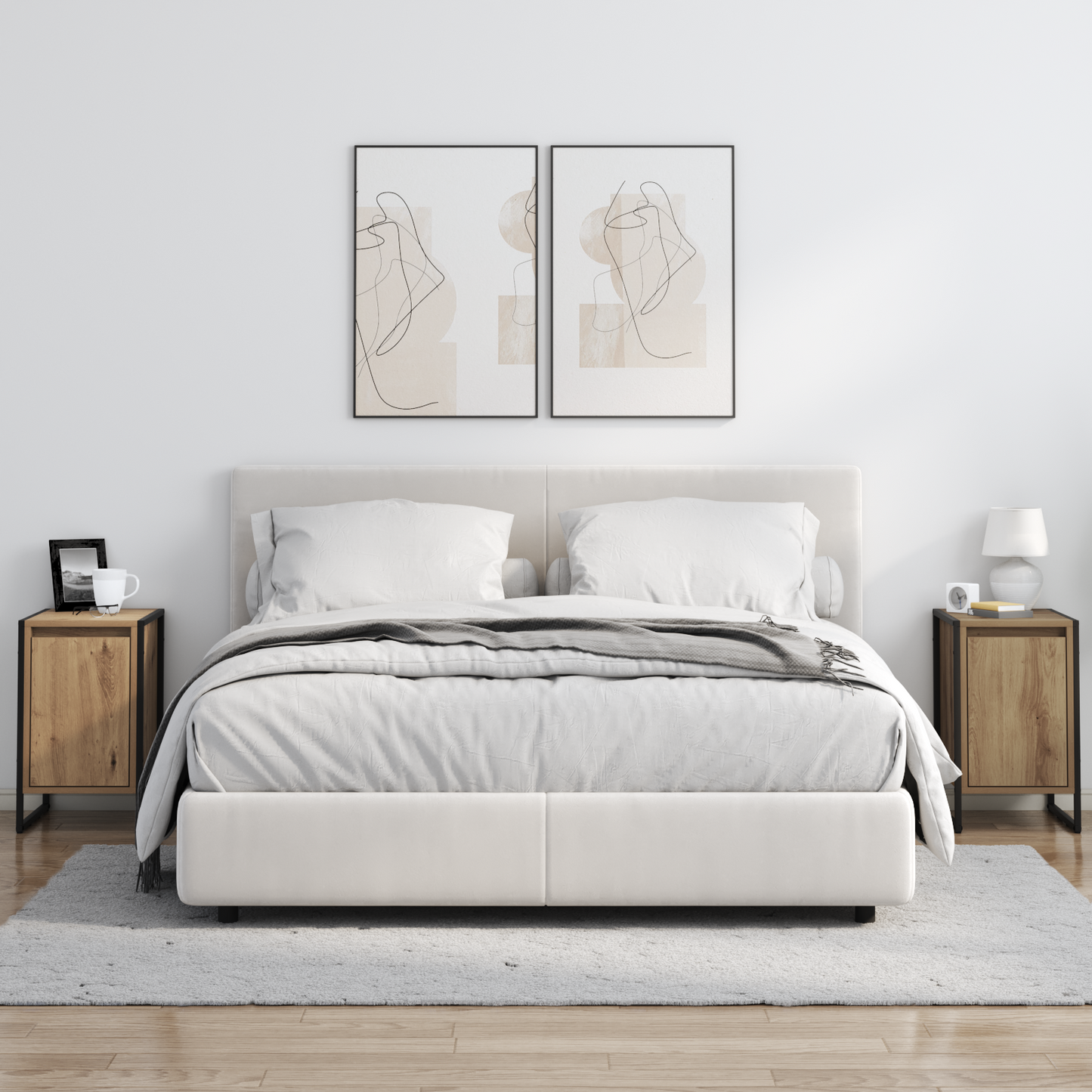 Bedside Table Artisian Oak 39.5 x 30 x 50 cm Engineered Wood