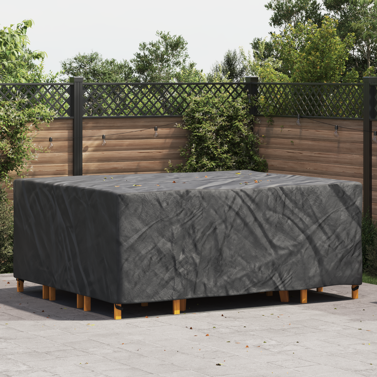 Furniture Cover Plain Black 250 x 210 x 90 cm 420D