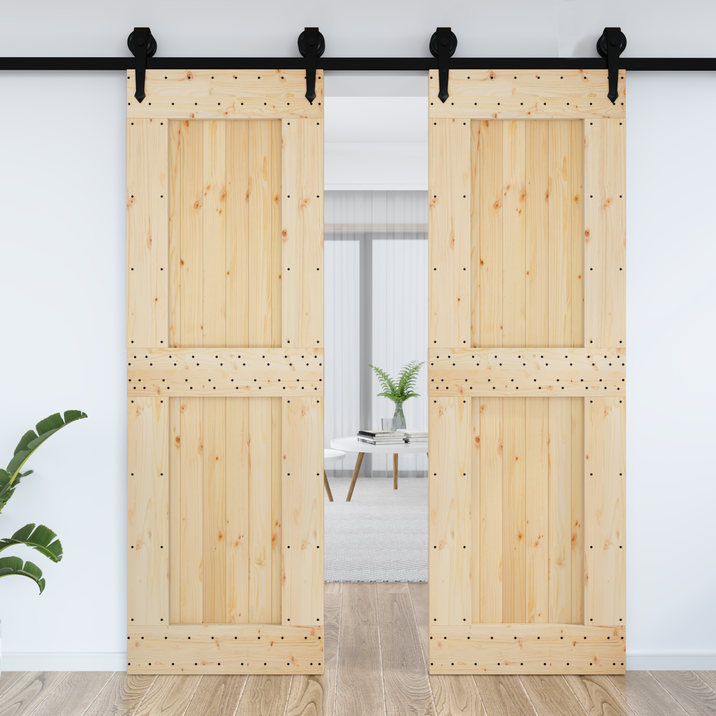 Door NARVIK Natural 70 x 210 cm Solid Pine Wood