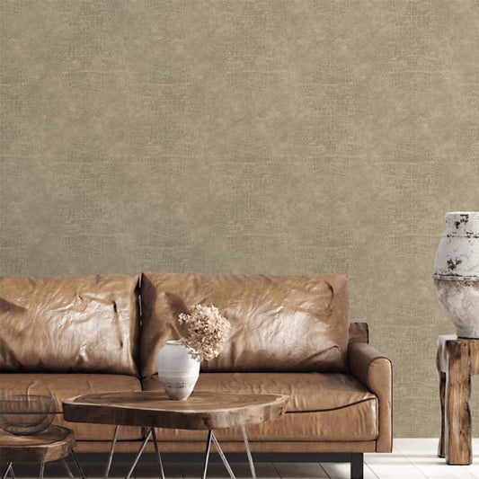 Noordwand Wallpaper Croco Taupe