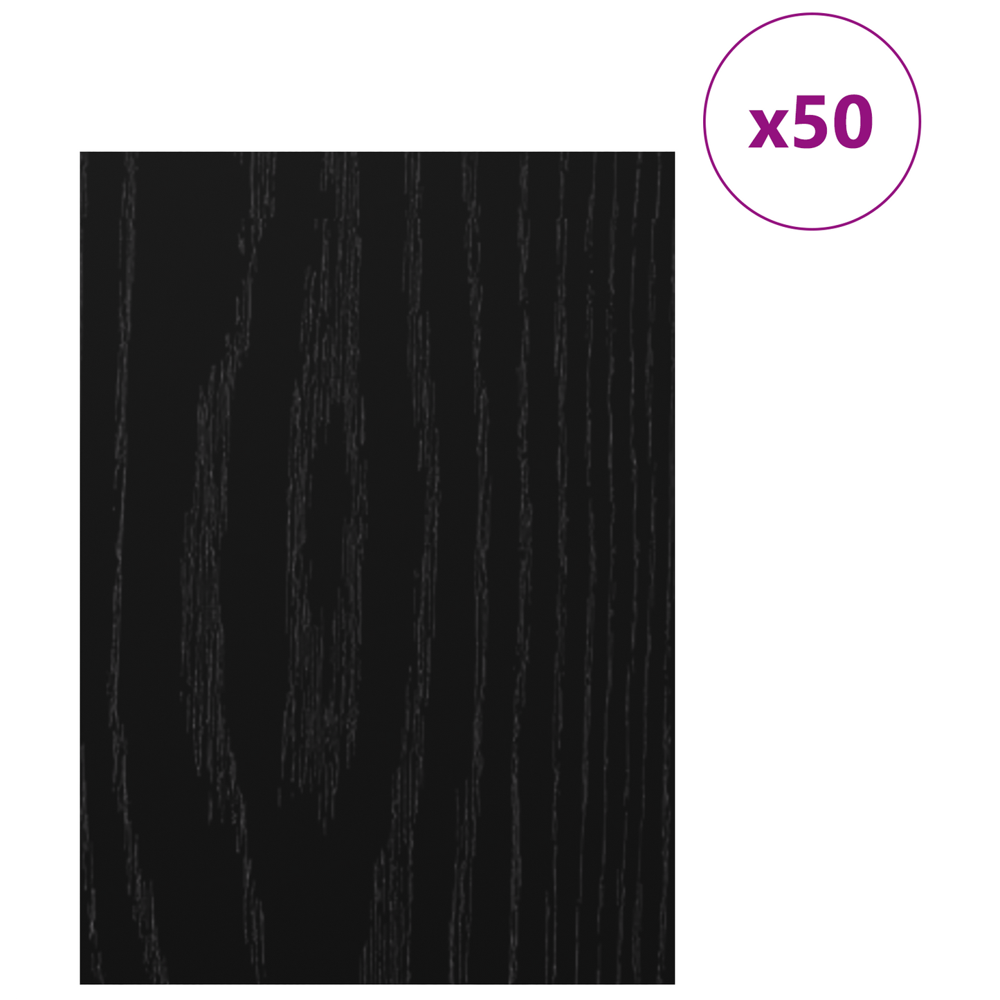 Decor Panels 50 pcs Black Oak 30 x 42 x 0.27 cm Engineered Wood