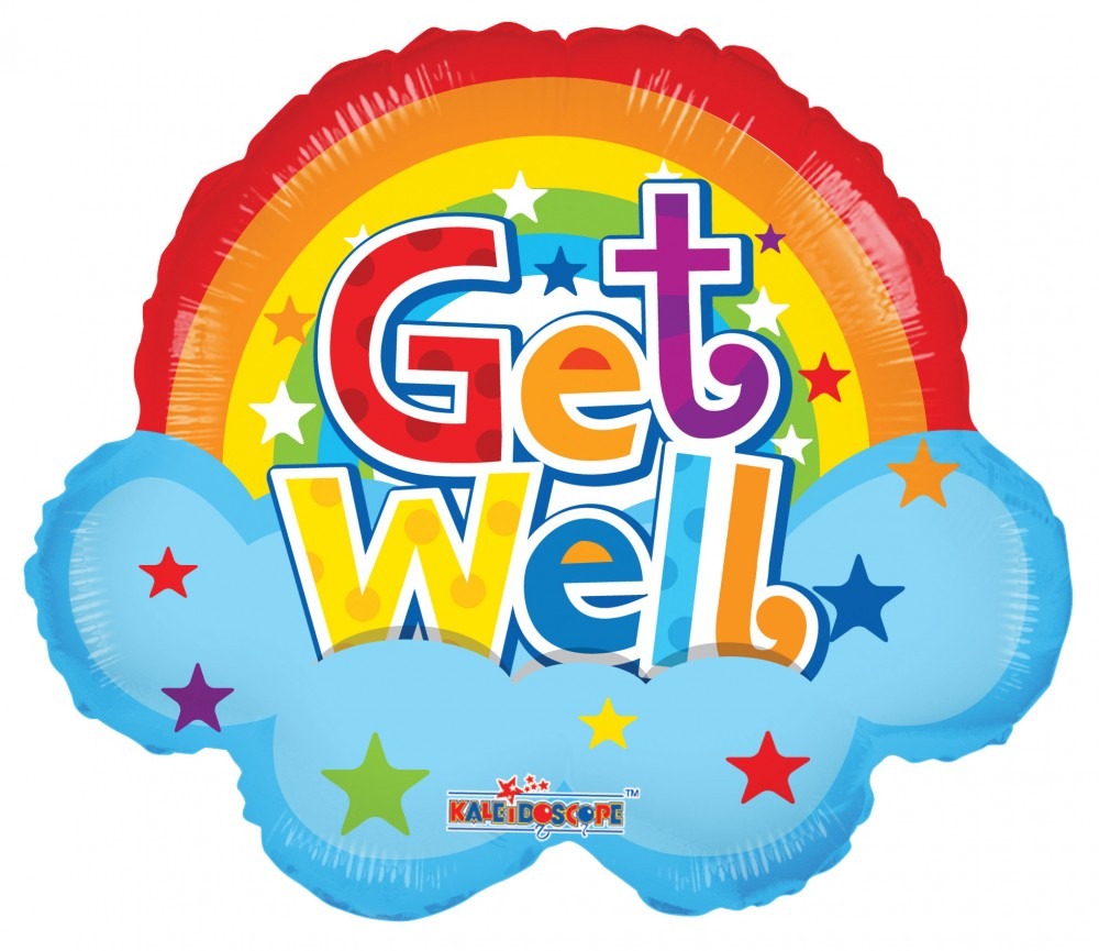 18" Get Well Rainbow Get Well Shape