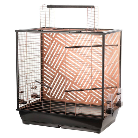 FLAMINGO Budgie Cage Siri 78x48x81.5-100 cm Copper