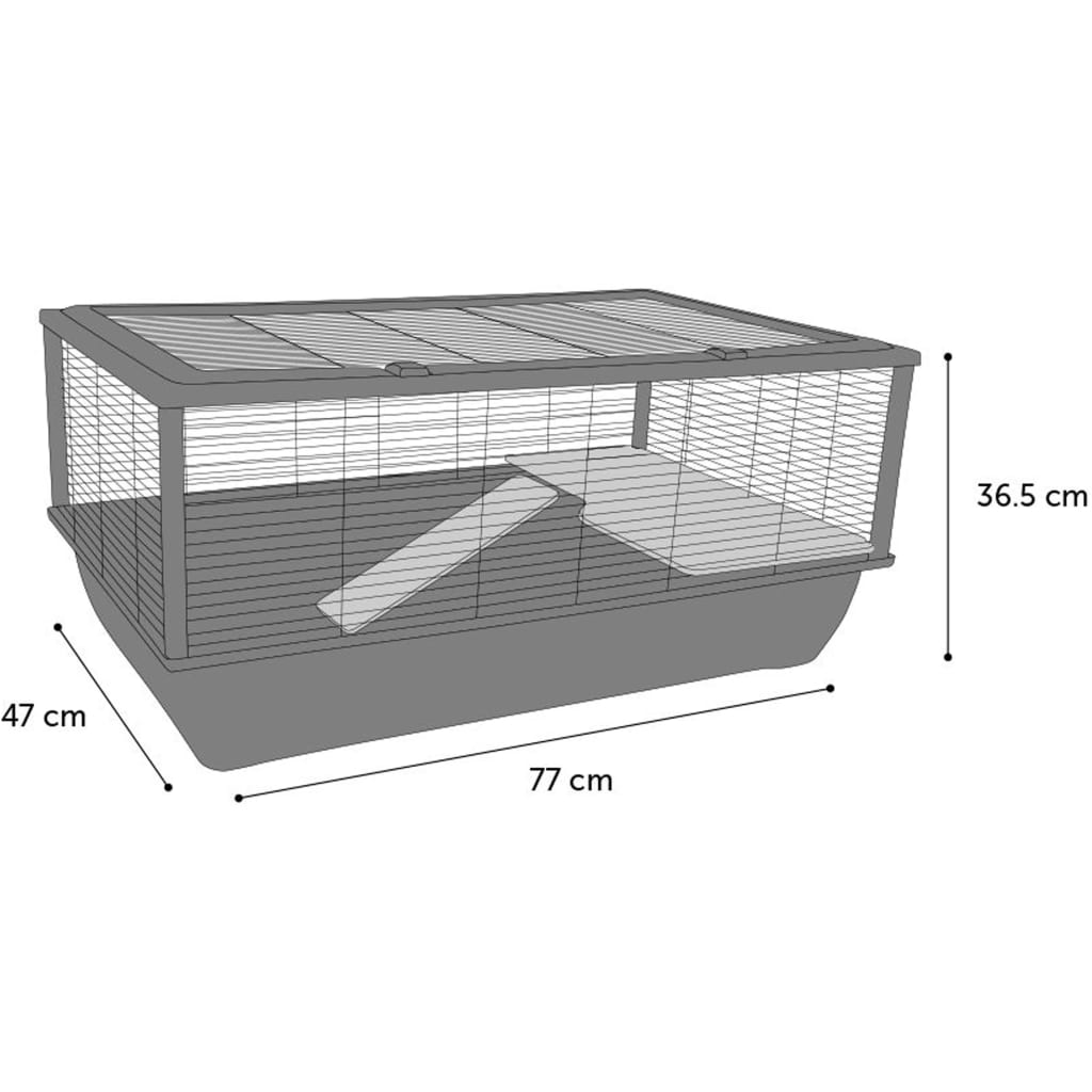 FLAMINGO Small Animal Cage Elsa Small 77x47x36.5cm